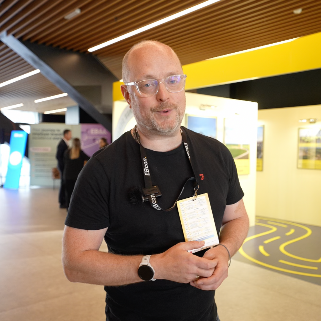 Chris Le'cand-Harwood at an employer branding event